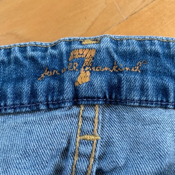 7 For All Mankind The Skinny Distressed Jeans Size 27 - Picture 5 of 10